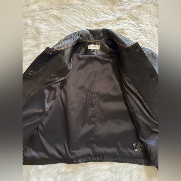 Kallmeyer Remi Cropped Jacket Leather Black Distressed Large - Picture 5 of 9